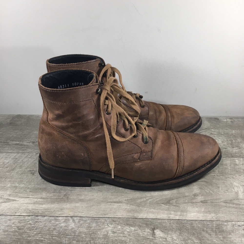 Thursday Boots Captain Everyday Lace-Up Chukka Leather Work Mens Dress Boots 12